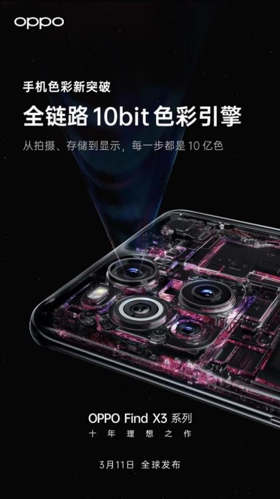10�|ɫ������@ʾ����ɫ��OPPO Find X3ϵ�м����l��